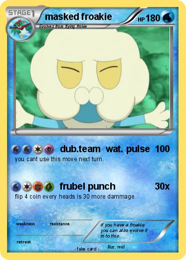 Pokemon masked froakie