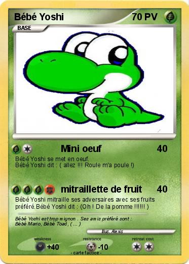Pokemon Bébé Yoshi