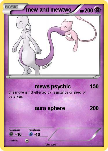 Pokemon mew and mewtwo