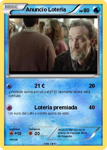 Pokemon Anuncio Lotería