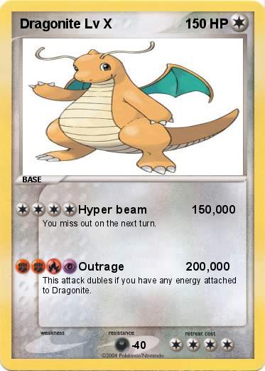 Pokemon Dragonite Lv X