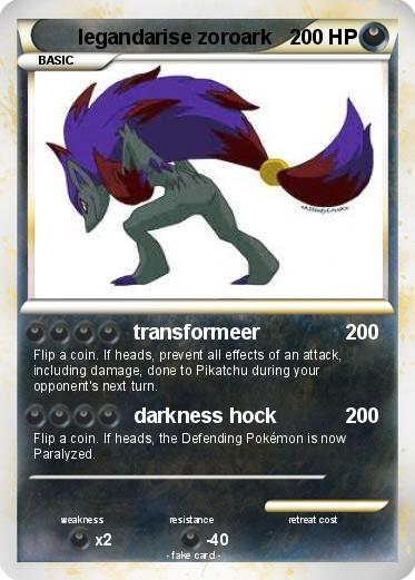 Pokemon legandarise zoroark