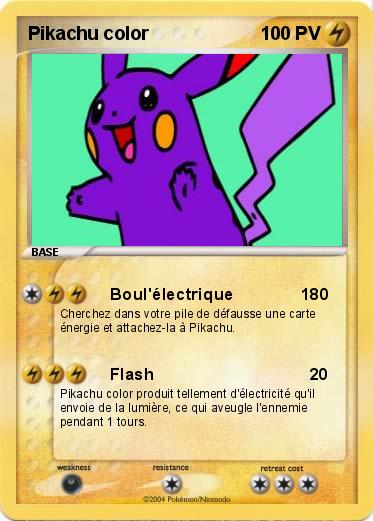 Pokemon Pikachu color