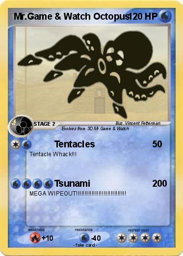 Pokemon Mr.Game & Watch Octopus