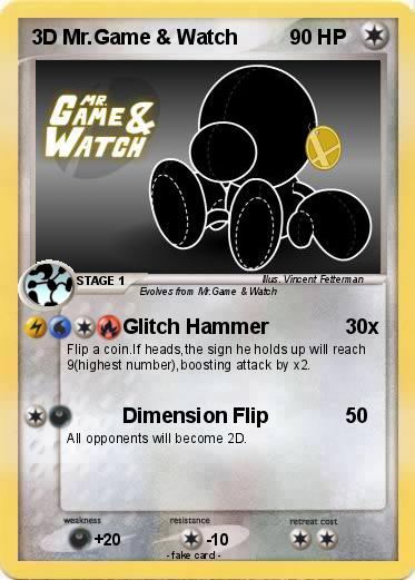 Pokemon 3D Mr.Game & Watch