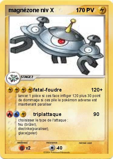 Pokemon magnézone niv X              1