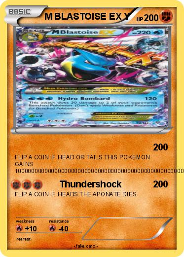 Pokemon M BLASTOISE EX Y