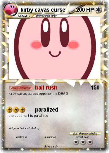 Pokemon kirby cavas curse