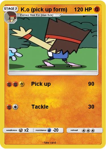 Pokemon K.o (pick up form)