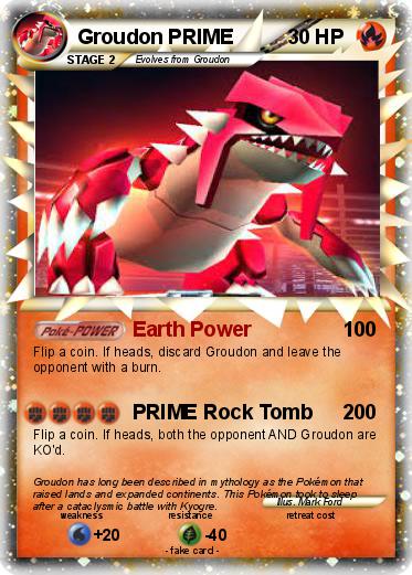 Pokemon Groudon PRIME