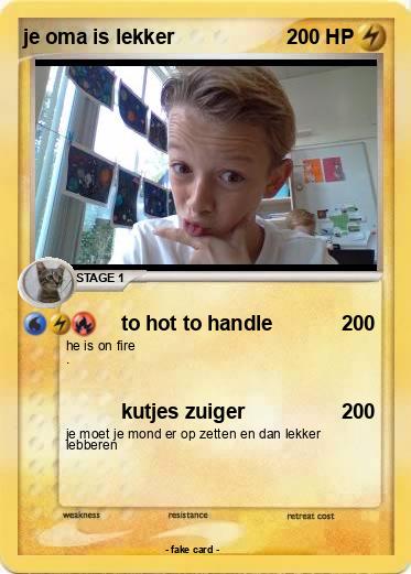 Pokemon je oma is lekker