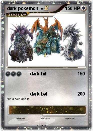 Pokemon dark pokemon