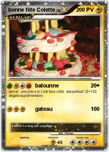 Pokemon bonne fête Colette