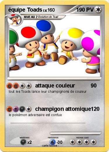 Pokemon équipe Toads
