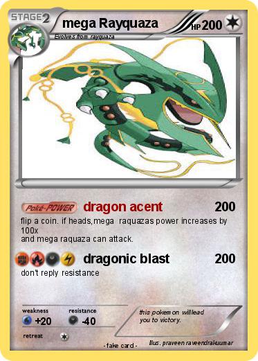 Pokemon mega Rayquaza