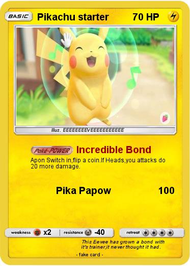 Pokemon Pikachu starter