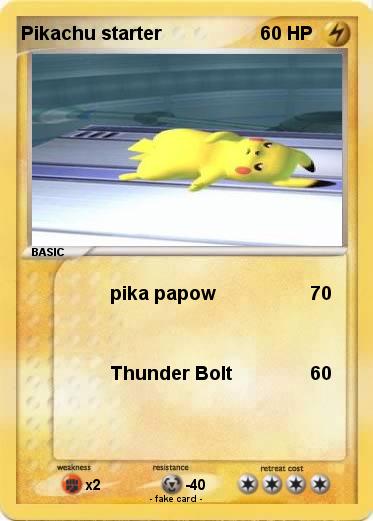 Pokemon Pikachu starter
