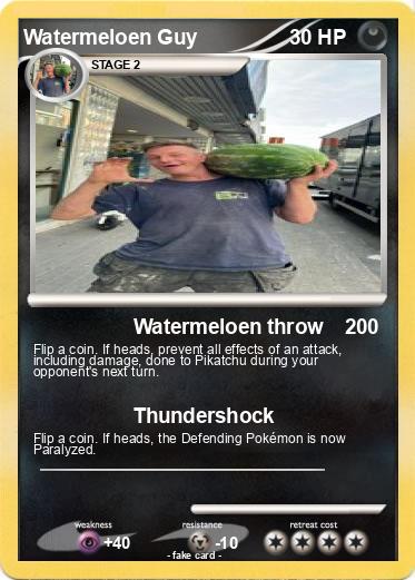 Pokemon Watermeloen Guy