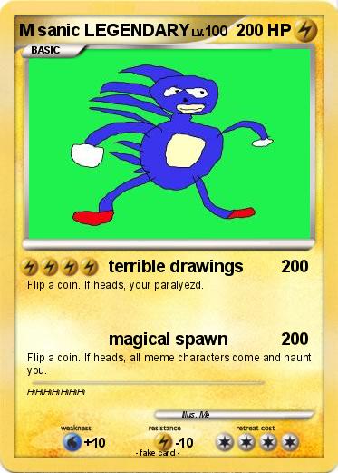 Pokemon M sanic LEGENDARY