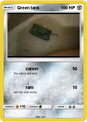 Pokemon Green tank