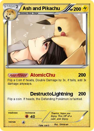 Pokemon Ash and Pikachu