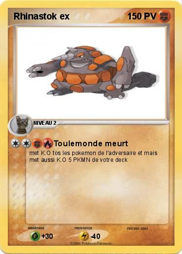 Pokemon Rhinastok ex