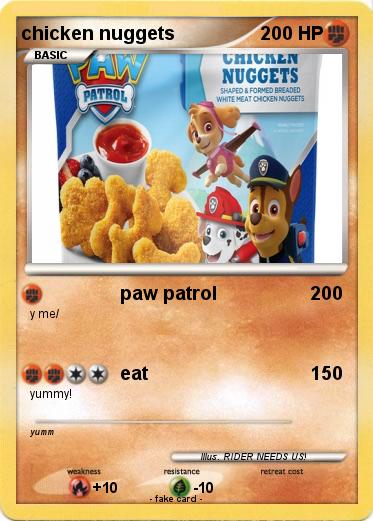 Pokemon chicken nuggets