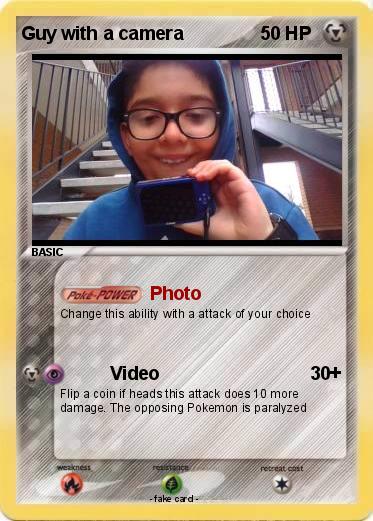 Pokemon Guy with a camera