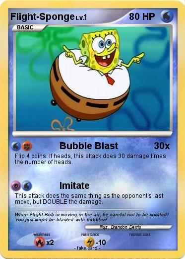 Pokemon Flight-Sponge