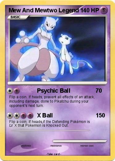 Pokemon Mew And Mewtwo Legend