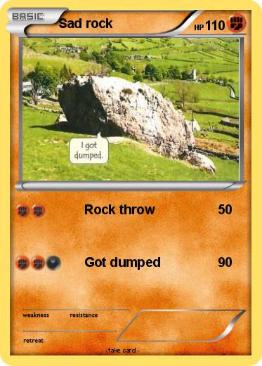 Pokemon Sad rock