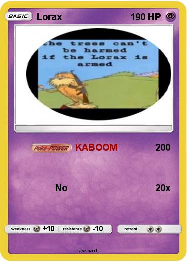 Pokemon Lorax