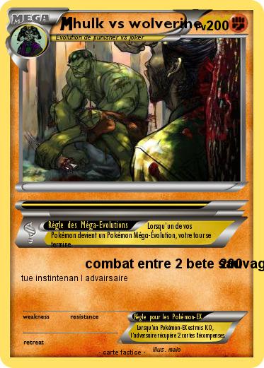 Pokemon hulk vs wolverine