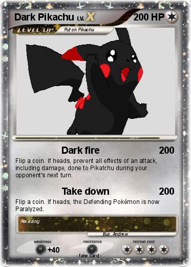 Pokemon Dark Pikachu