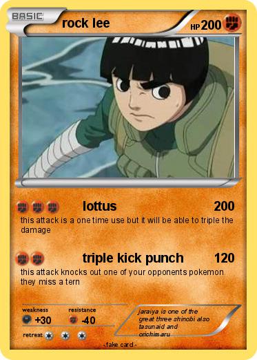 Pokemon rock lee