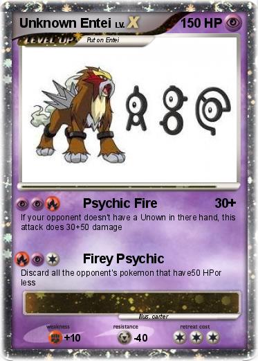 Pokemon Unknown Entei
