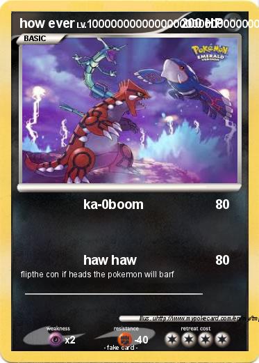 Pokemon how ever