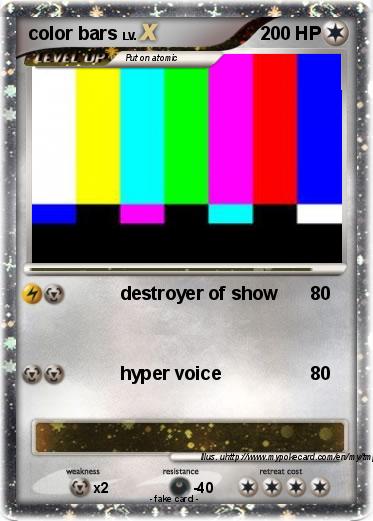 Pokemon color bars
