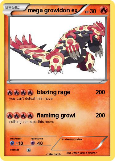 Pokemon mega growldon ex