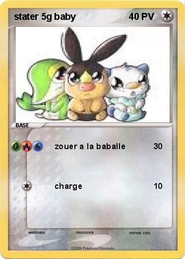 Pokemon stater 5g baby