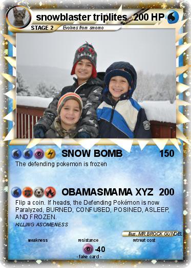Pokemon snowblaster triplites