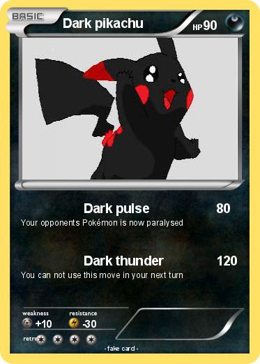 Pokemon Dark pikachu