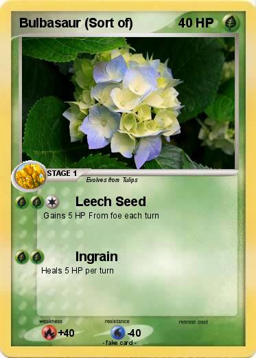 Pokemon Bulbasaur (Sort of)