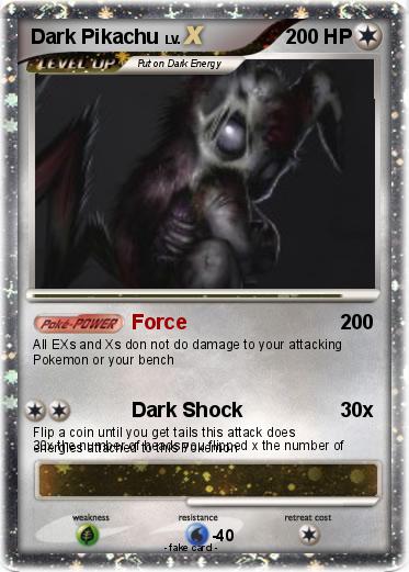 Pokemon Dark Pikachu