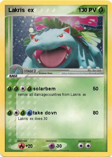 Pokemon Lakris  ex