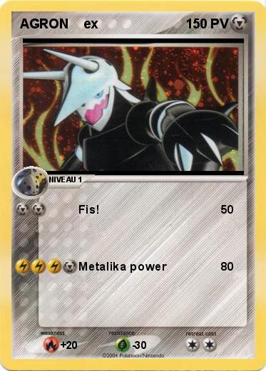 Pokemon AGRON    ex