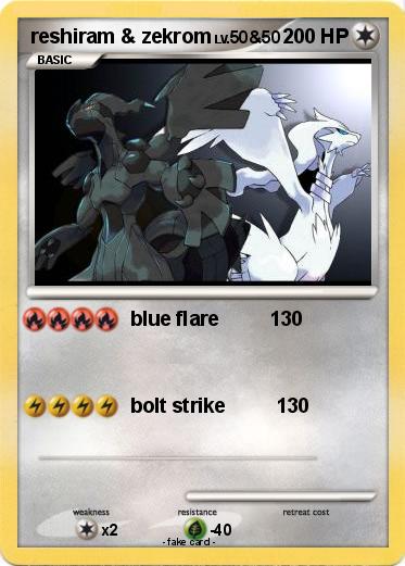 Pokemon reshiram & zekrom