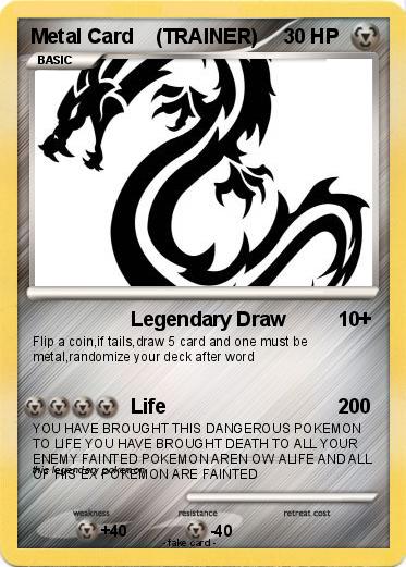 Pokemon Metal Card    (TRAINER)
