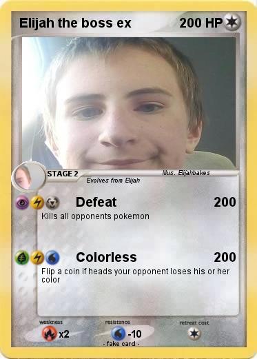 Pokemon Elijah the boss ex