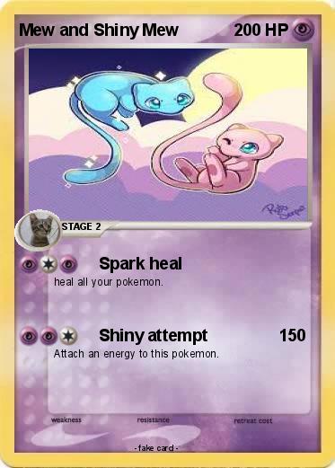 Pokemon Mew and Shiny Mew